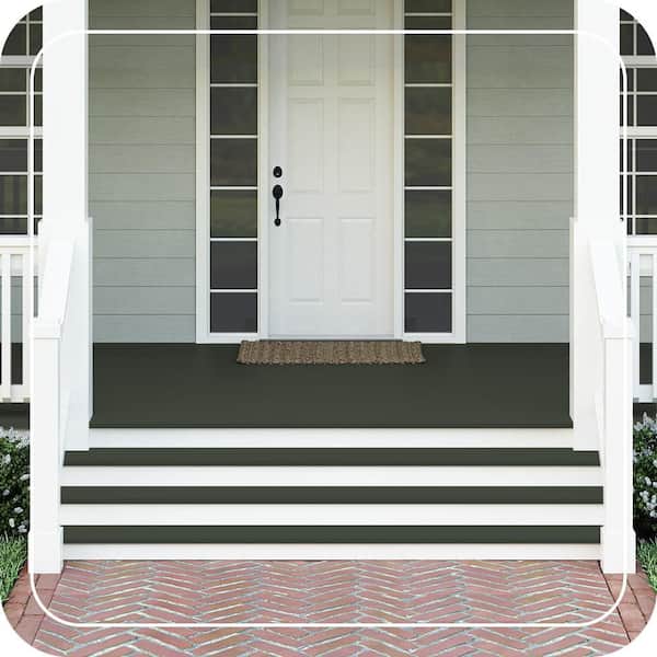 1 gal. #BXC-12 Deep Forest Textured Low-Lustre Enamel Interior/Exterior Porch and Patio Anti-Slip Floor Paint
