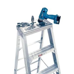 4 ft. Aluminum Step Ladder with 375 lb. Load Capacity Type IAA Duty Rating