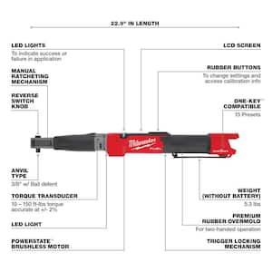 M12 FUEL One-Key 12-Volt Lithium-Ion Brushless Cordless 3/8 in. Digital Torque Wrench & 3/8 in. Impact Wrench (2-Tool)