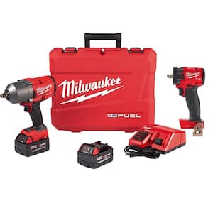 M18 FUEL 18V Lithium-Ion Brushless Cordless 1/2 in. Impact Wrench with Friction Ring Kit (2-Tool)