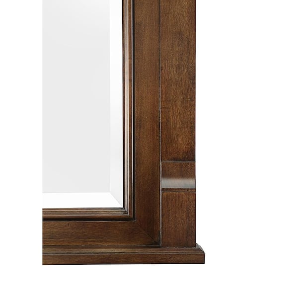 Tuxedo 60 in. x 36 in. Mirror Frame Kit in Walnut - Mirror Not Included -  Venue Marketplace