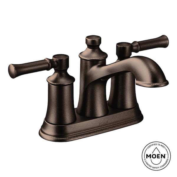 MOEN Dartmoor 4 in. Centerset 2-Handle Bathroom Faucet in Oil Rubbed Bronze