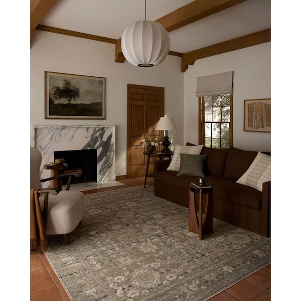 Loloi Milena Sage / Ivory 4 ft. x 7 ft. 6 in. Traditional Accent
