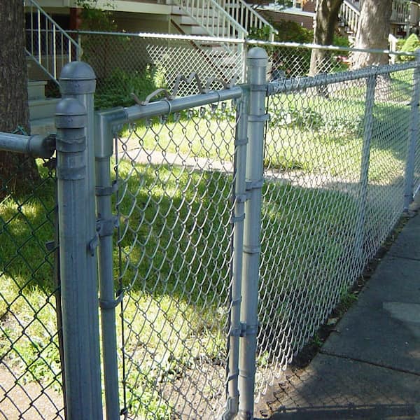 Everbilt Expandable Chain Link 6 ft. W x 4 ft. H Galvanized Steel Fence  Gate Kit 3283ADJ48EB - The Home Depot