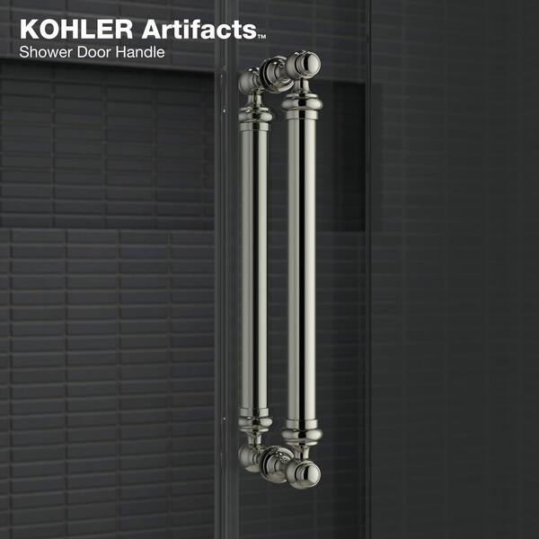 KOHLER Artifacts 80.875 in. H x 59.25 in. W Sliding Shower Door with 3/8 in. Thick Glass in Polished Chrome