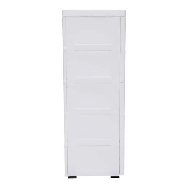 YIYIBYUS 33.07 in. x 17.72 in. White Plastic Storage Cabinet with