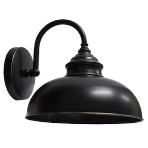 Irene 1-Light Imperial Black Wall Sconce with Dimmable;Rust Resistant