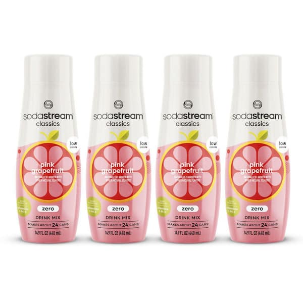 SodaStream 440 ml Pink Grapefruit Zero Calorie Soda Mix (Case of 4)