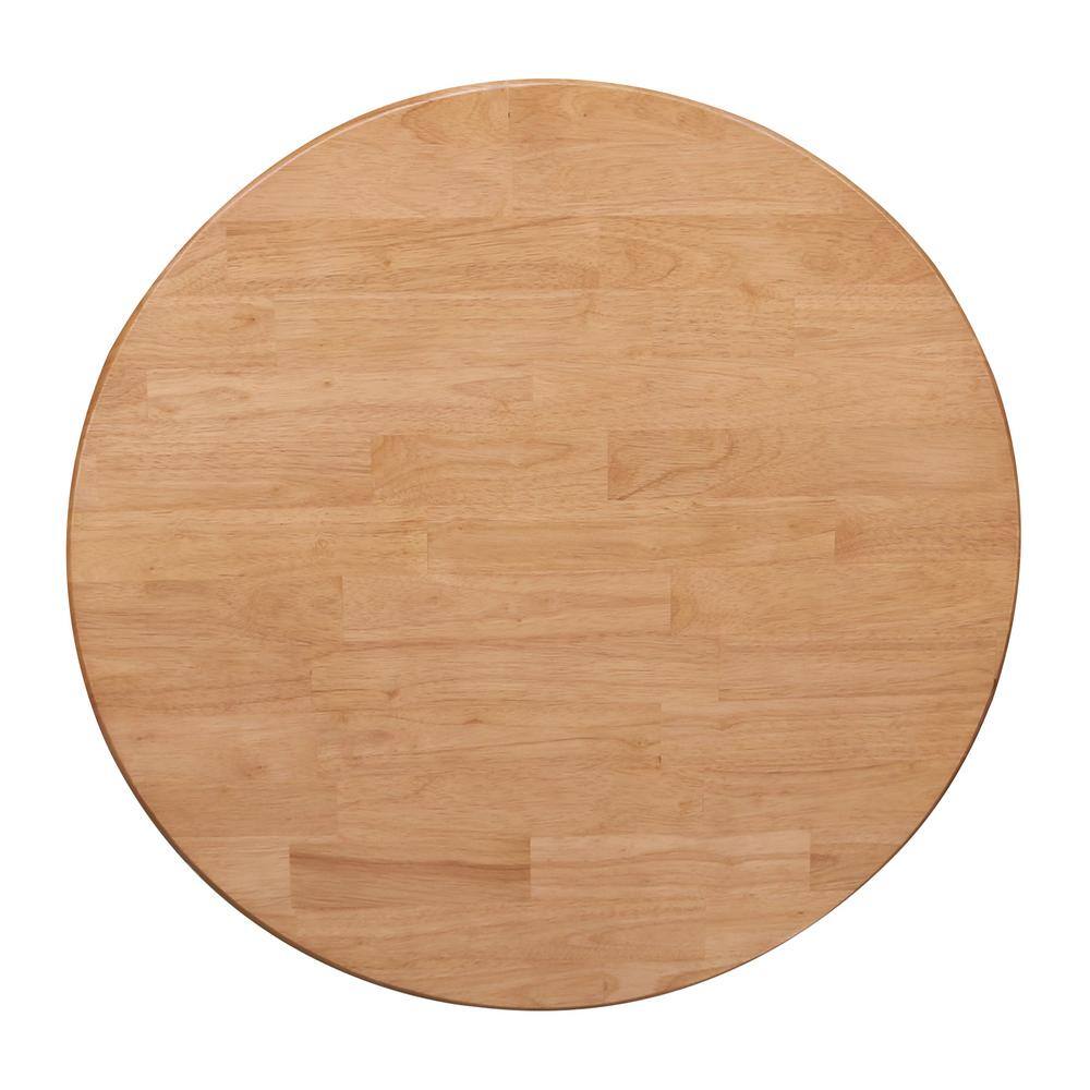 Small Round Medium Wood Pedestal Dining Table