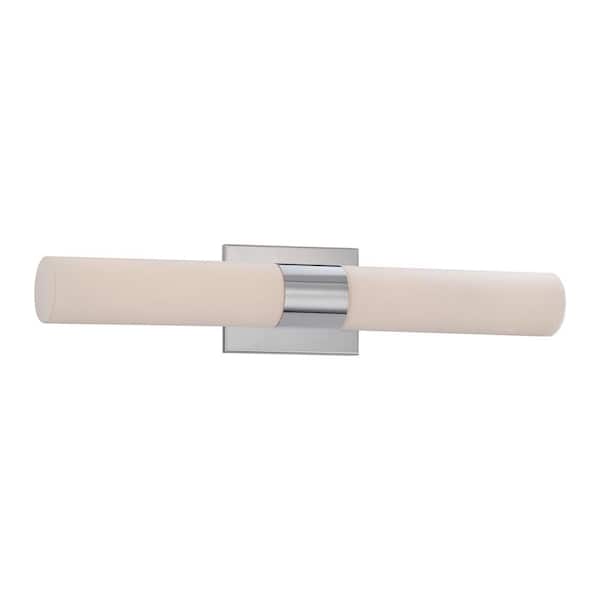 WAC Lighting Elementum 22 in. 2700K Chrome LED Vanity Light Bar and Wall Sconce