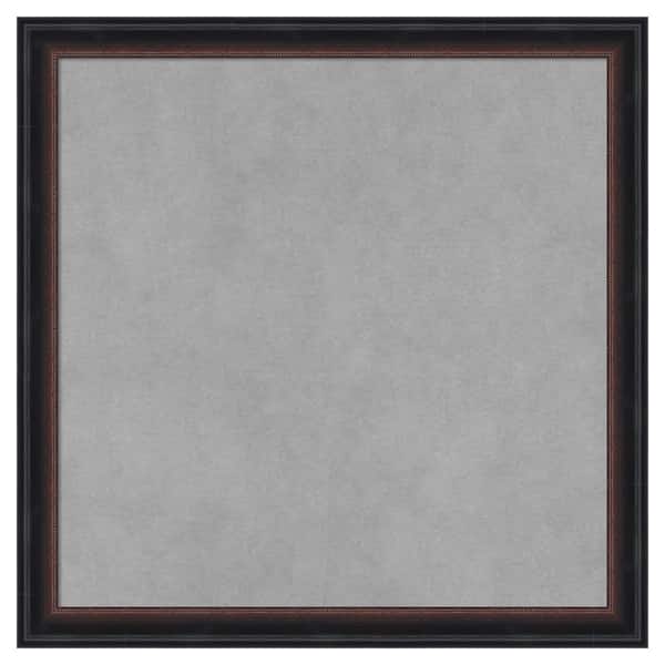 Amanti Art Salon Scoop Red Black 18 in. x 18 in. Framed Magnetic Board