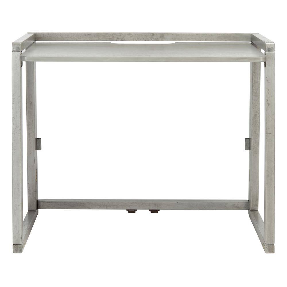 Osgood Dark Grey Solid Wood Folding Writing Desk