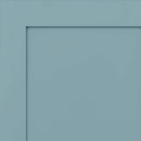 KraftMaid Thornton 7 5/16 in. W x 3/4 in. D x 7 5/16 in. H Quarter Cabinet Door Sample in Caribbean
