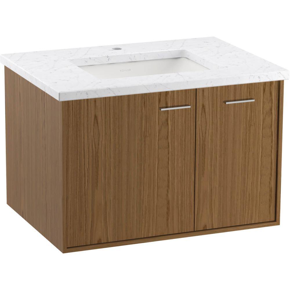 KOHLER Jute 30 in. W x 22 in. D x 20 in. H Single Sink Floating Bath ...