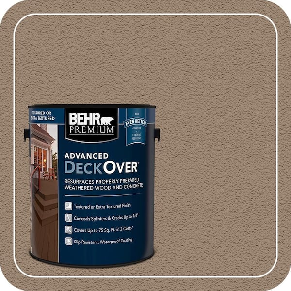 1 gal. #SC-153 Taupe Textured Solid Color Exterior Wood and Concrete Coating