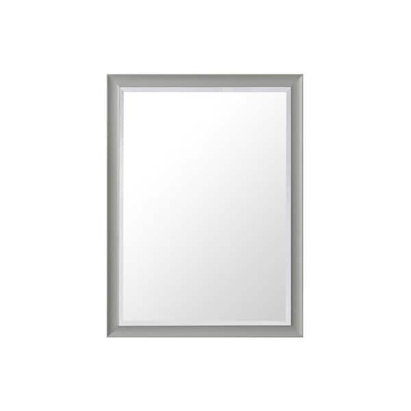 James Martin Vanities Glenbrooke 30 in. W x 40 in. H Rectangular Framed Wall Mount Bathroom Vanity Mirror in Urban Gray