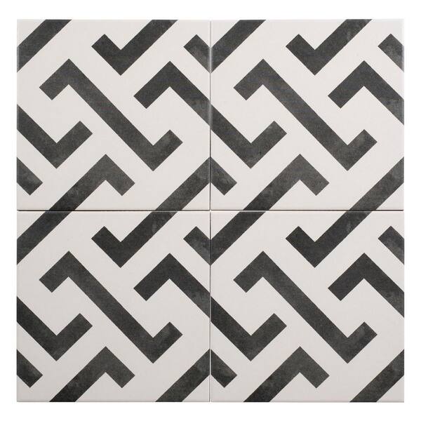 Royale Gray Encuastic 9x9 Glazed Porcelain Tile Royale Gray Encuastic 9x9 Glazed Porcelain Tile