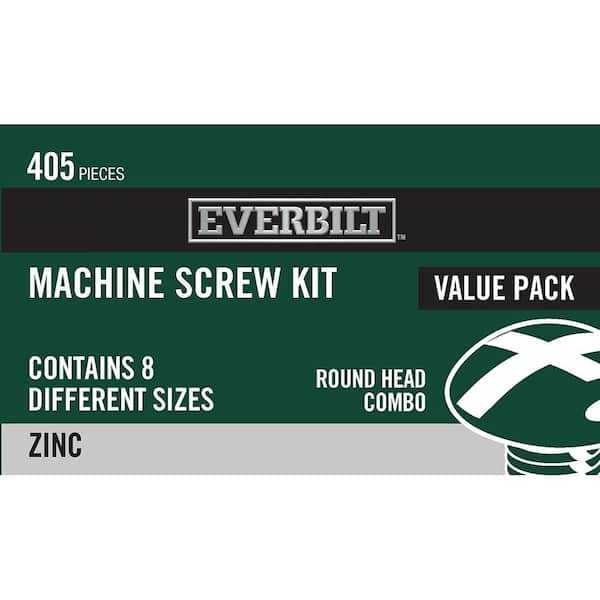 Everbilt 405-Piece Zinc-Plated Machine Screw Kit