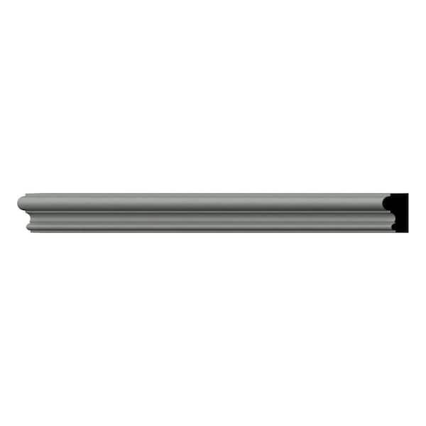 Ekena Millwork 0.75 in. D x 0.75 in. W x 96 in. L Primed Polyurethane Panel Moulding