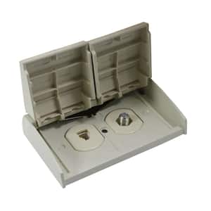 Outdoor Telephone/TV Receptacle - Ivory