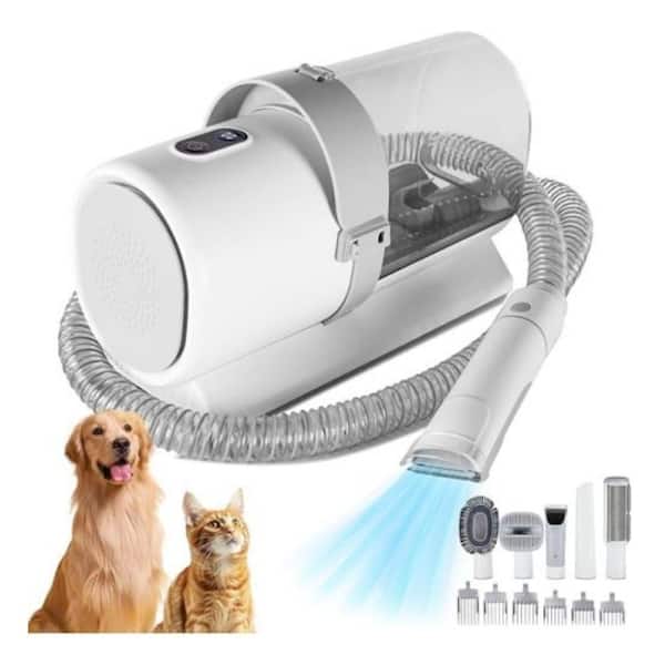 Professional Dog Grooming Clippers Pet Hair Trimmer w/2.5L Cup, 3 Suction Modes, Cordless Clippers, 5 Groomer Tools