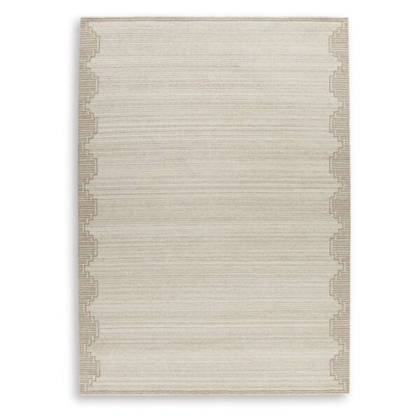 Emorymore 10 ft. x 14 ft. Beige/Brown Border Area Rug