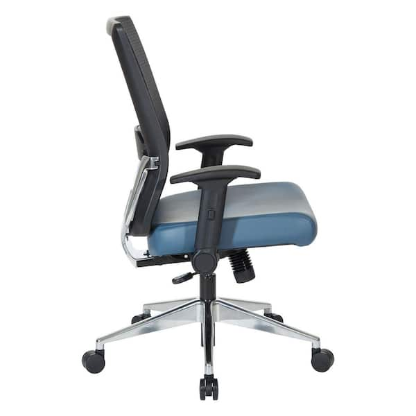 Office Star™ Space Seating 63 Series Air Grid Big And Tall Ergonomic Chair,  Black/Silver