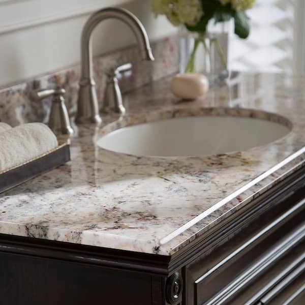 Stone Effects Vanity Top In Rustic Gold, Stoneffects Countertop Coating Reviews