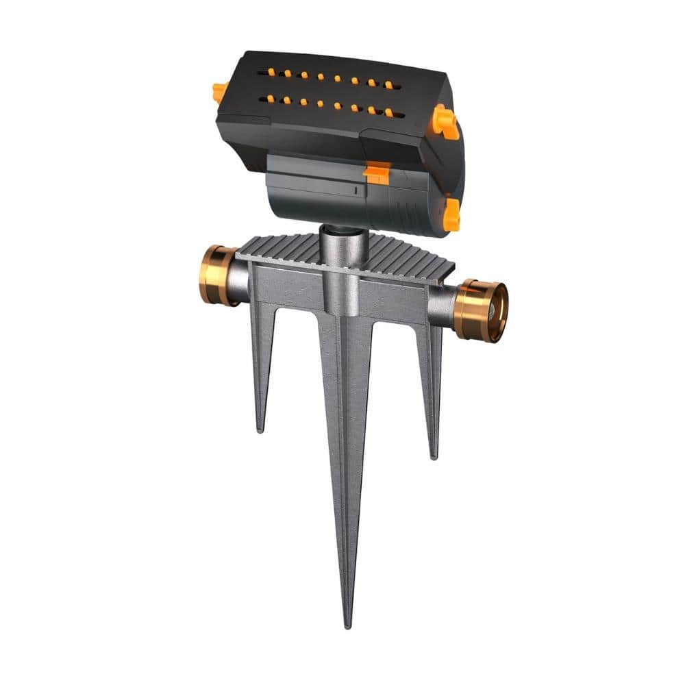 Sprinkler Covers 60 ft Diameter, Step Spike Base, Oscillating, Adjustable Range, Flow, 16 Nozzle, Grey price history on PriceWatchPro