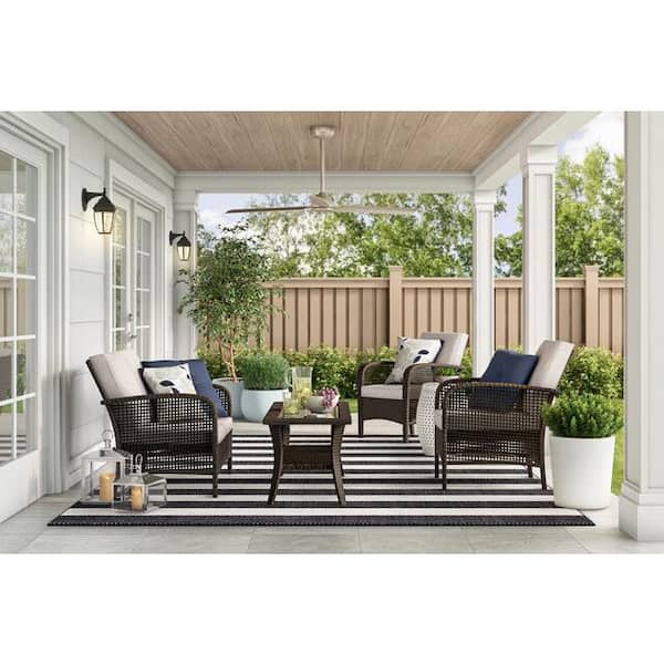 10.75 in. Black Integrated LED Outdoor Line Voltage Wall Sconce (2-pack)