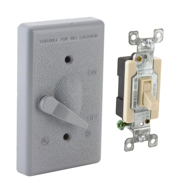 BELL 1 Gang Weatherproof Toggle Switch Cover Kit