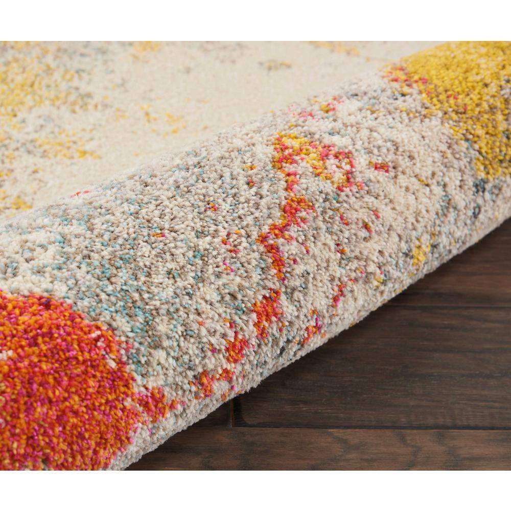 Ivory Abstract Hand-knotted 9' x 12' Synthetic Rug