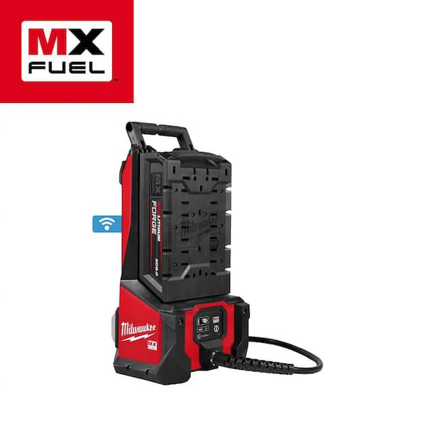 MX FUEL High Cycle Concrete Vibrator Kit with (2) FORGE XC 8.0 Batteries and (1) MX FUEL Super Charger