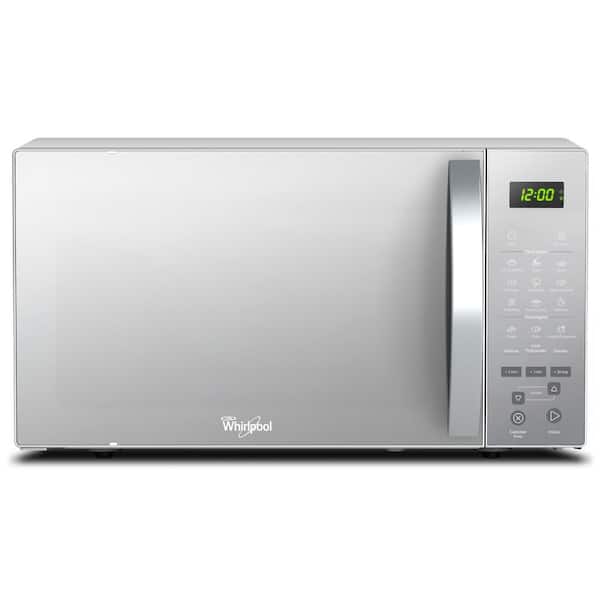 Whirlpool 18 in. 1.4 cu. ft. Countertop Microwave in Silver with Programmable Start