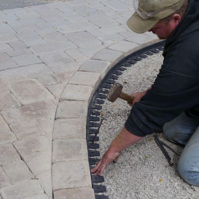 24 ft. Paver Edging Project Kit in Black