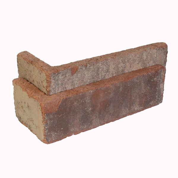 Old Mill Brick 7.625 in. x 2.25 in. Highland Thin Brick Corners (Box of 25-Bricks)