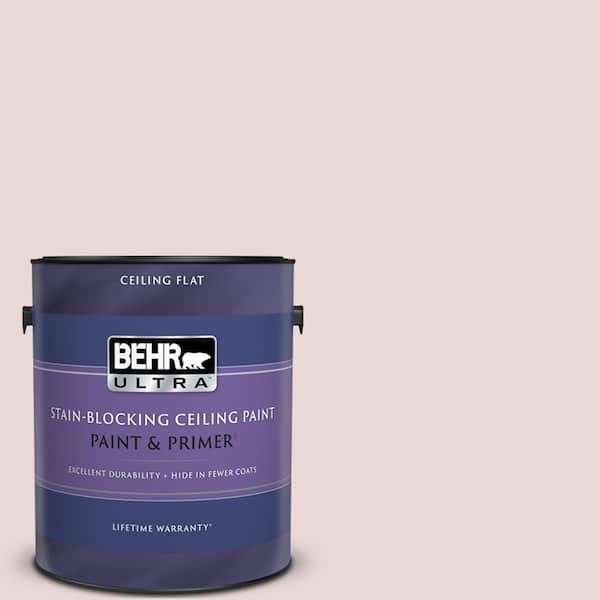 BEHR ULTRA 1 gal. #PPU17-07 Vienna Lace Ceiling Flat Interior Paint & Primer