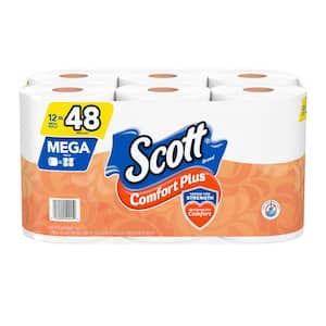 Mega Roll Comfort Plus Toilet Paper (425 Sheets Per Roll 12 Rolls Per-Pack) (4 Pack of 12 Rolls per Pack)