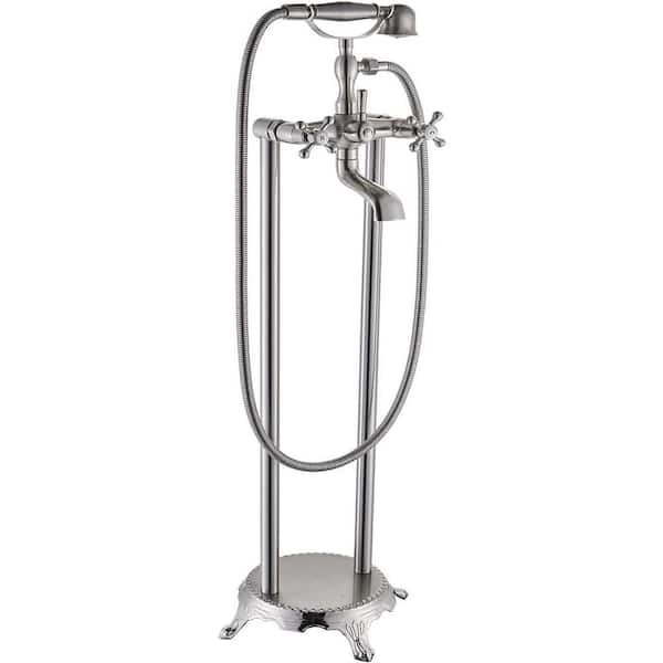 Unbranded Commercial Metering Double Handle Bathroom Sink Faucet in Brass 16GS-36251