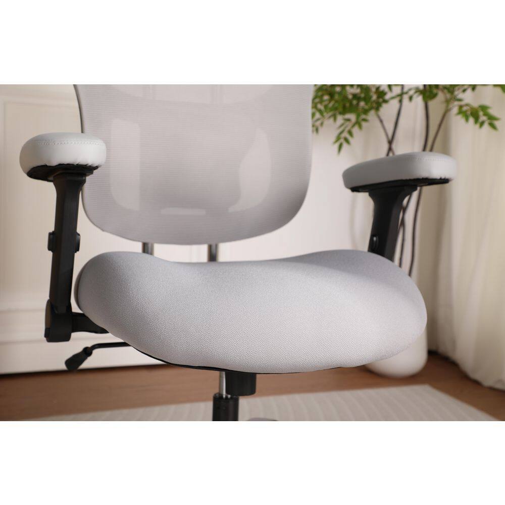 Ergonomic office chair in a modern home office setting.