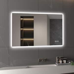 36 in. W x 24 in. H Rectangular LED Backlit Mirror Frameless Anti-Fog Wall Bathroom Vanity Mirror