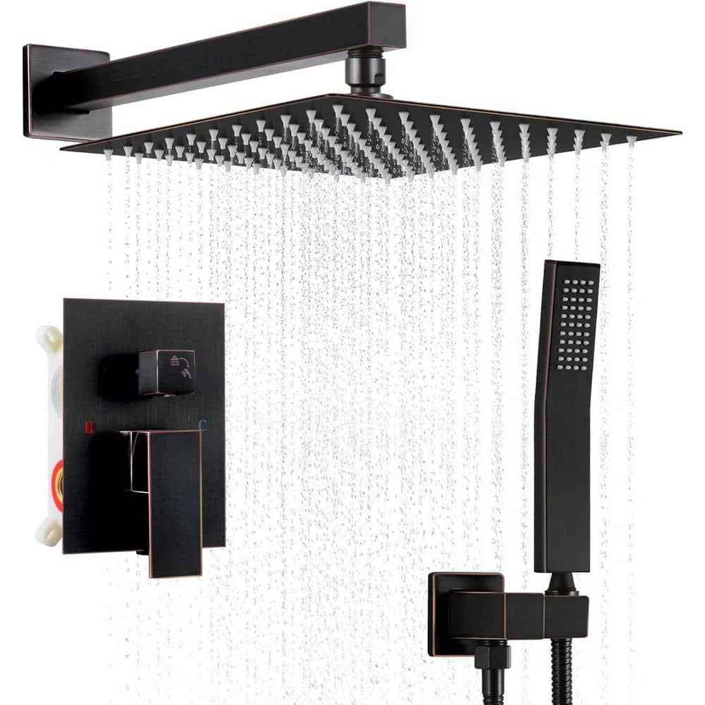 Single Handle 2-Spray Shower Faucet 2.5 GPM with Pressure Balance, Anti Sca