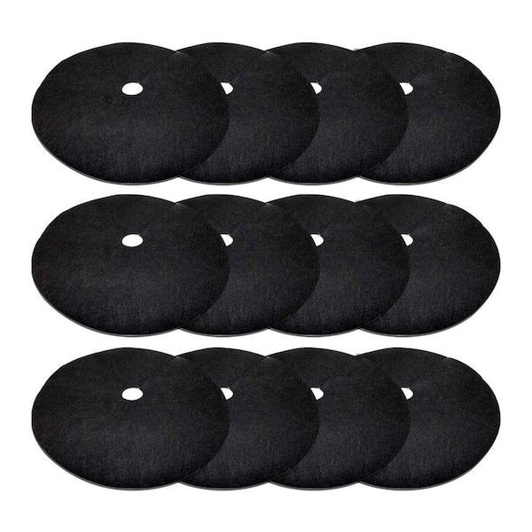 .N/A 12 Pack 20.5 Inch Non-Woven Tree Mulch Ring - Degradable Tree Protector Mat for Weed Control Root Protection