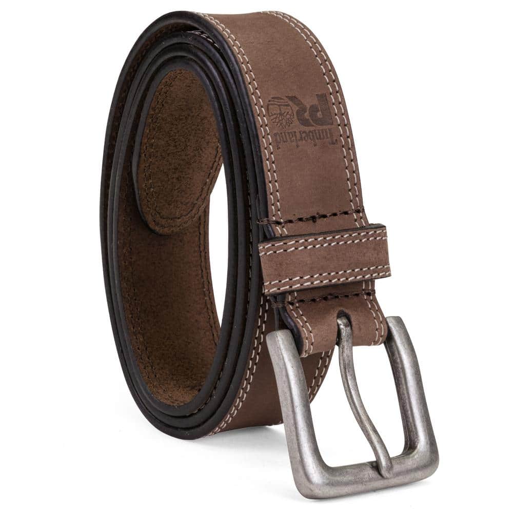 Timberland PRO Men's 38mm Boot Leather Belt (Brown, Size 46)-BP0001 ...