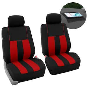 Striking Striped 47 in. x 23 in. x 1 in Seat Covers - Front Set