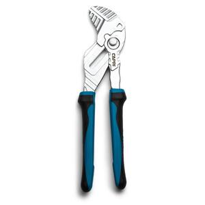 10 in. Adjustable Pliers Wrench with Smooth Parallel Jaws and Soft Grip Handle