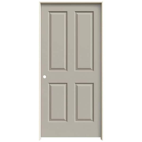 JELD-WEN 36 in. x 80 in. Coventry Desert Sand Painted Right-Hand Smooth Molded Composite Single Prehung Interior Door