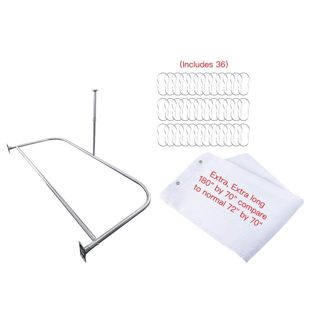 Utopia Alley 60 in. x 25 in. Rustproof Aluminum Large Size DShape