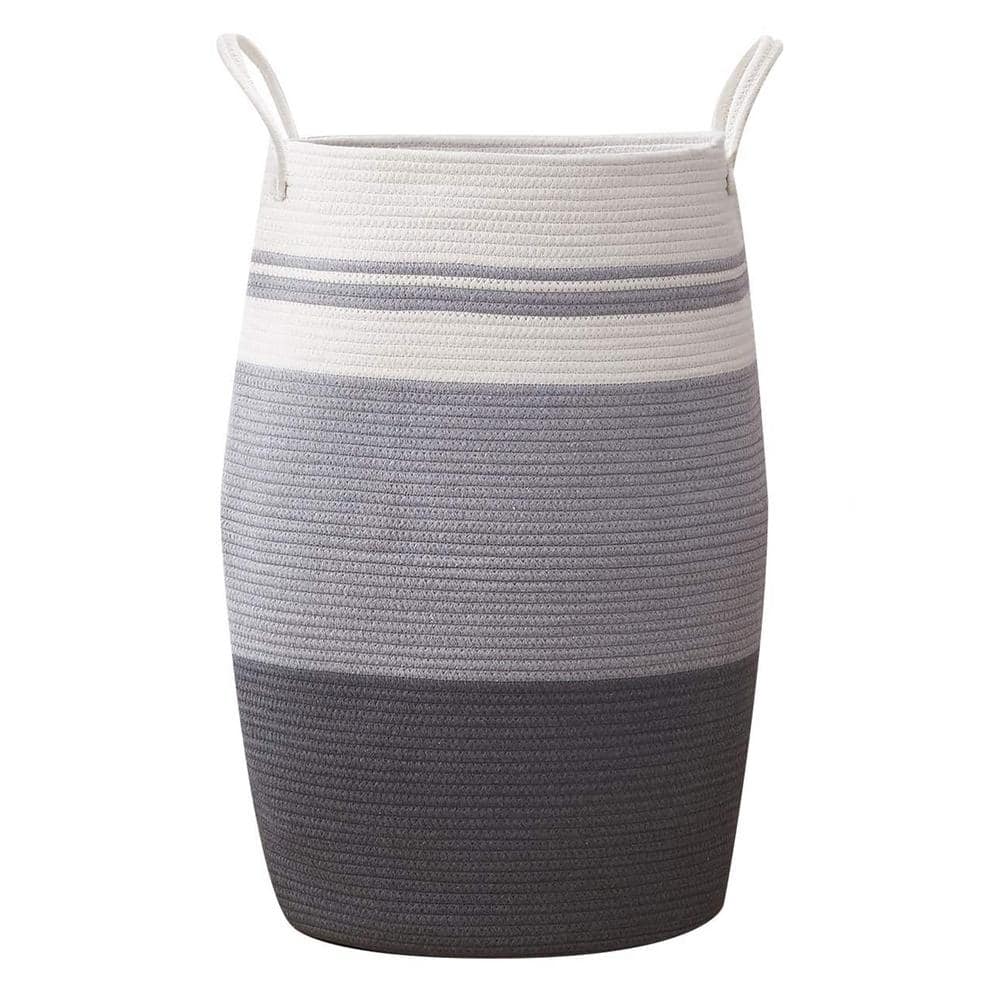 JOYO Knit Laundry Basket - Sky Dark Grey, Big, 1 pc