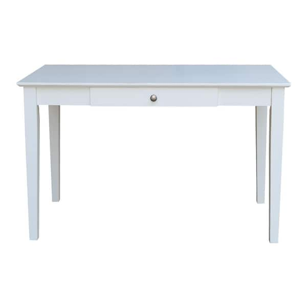 solid wood writing desk white